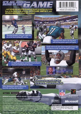 NFL Fever 2002 (USA) box cover back